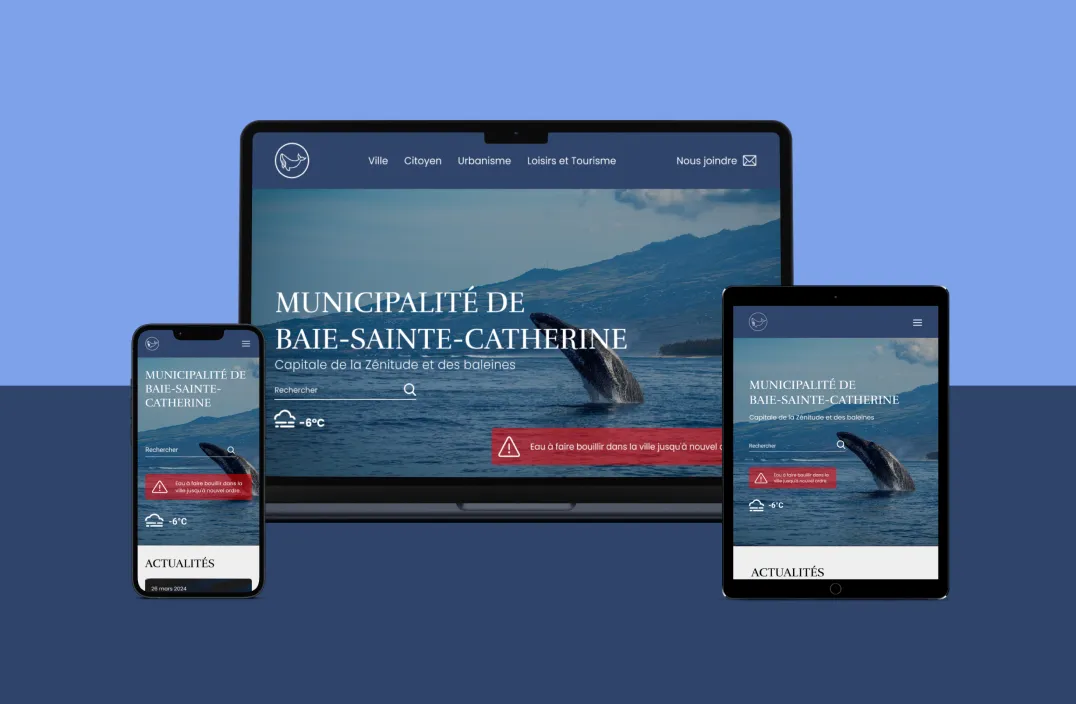 Mockup du site Baie-Sainte-Catherine