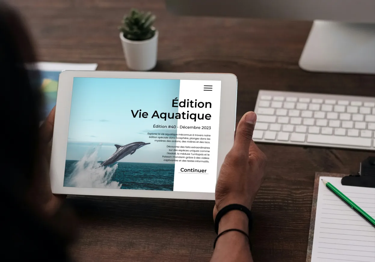 Mockup de l'application Écosphere
